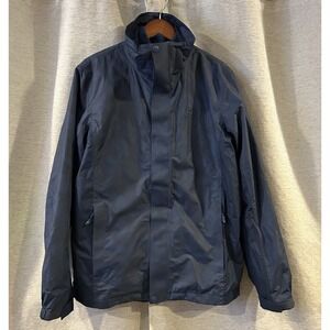 CAMEL CROWN Men's Waterproof Jacket Long Sleeve Blue Small